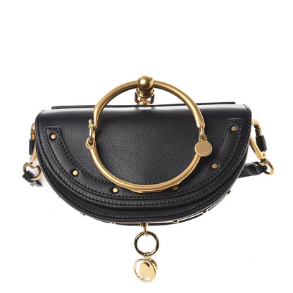 Chloe Calfskin Small Nile Bracelet Minaudiere Bag Black 1 of 8