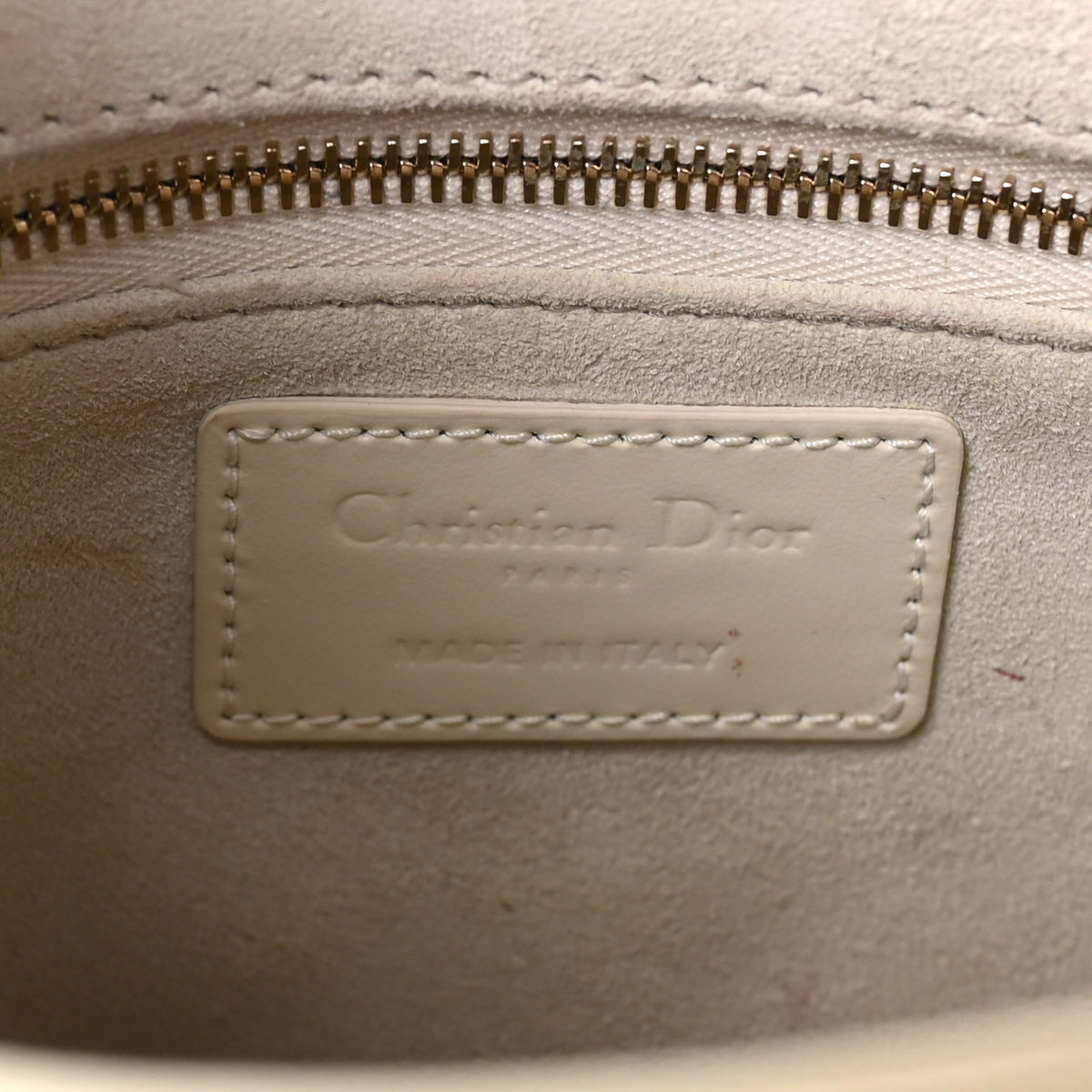 Christian Dior Calfskin Cannage Diamond Small My ABCDior Lady Dior White 6 of 10