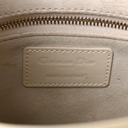 Christian Dior Calfskin Cannage Diamond Small My ABCDior Lady Dior White 6 of 10