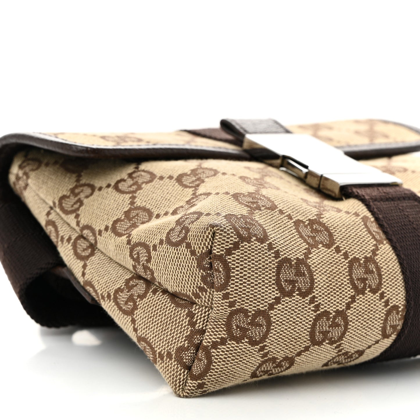 Monogram Waist Pouch Bag Dark Brown