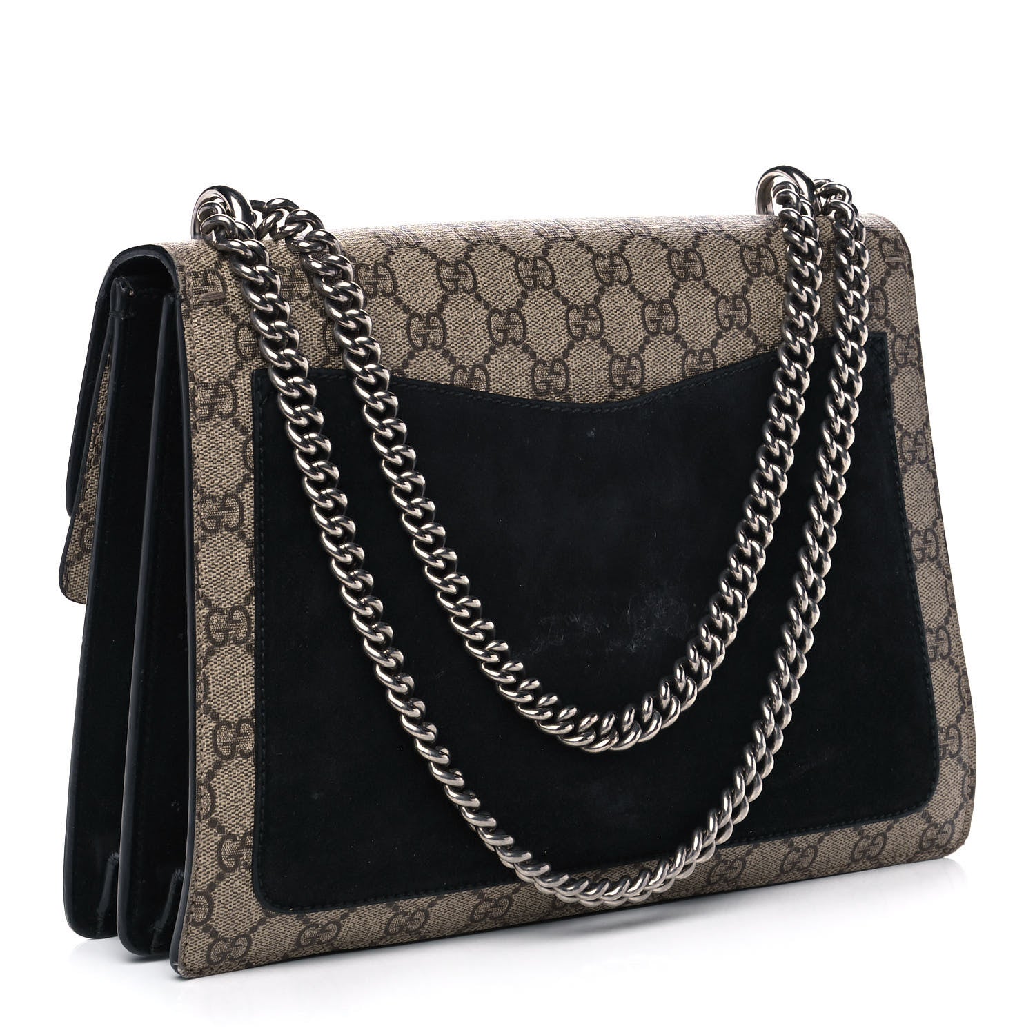Gucci GG Supreme Monogram Medium Dionysus Shoulder Bag Black 3 of 12