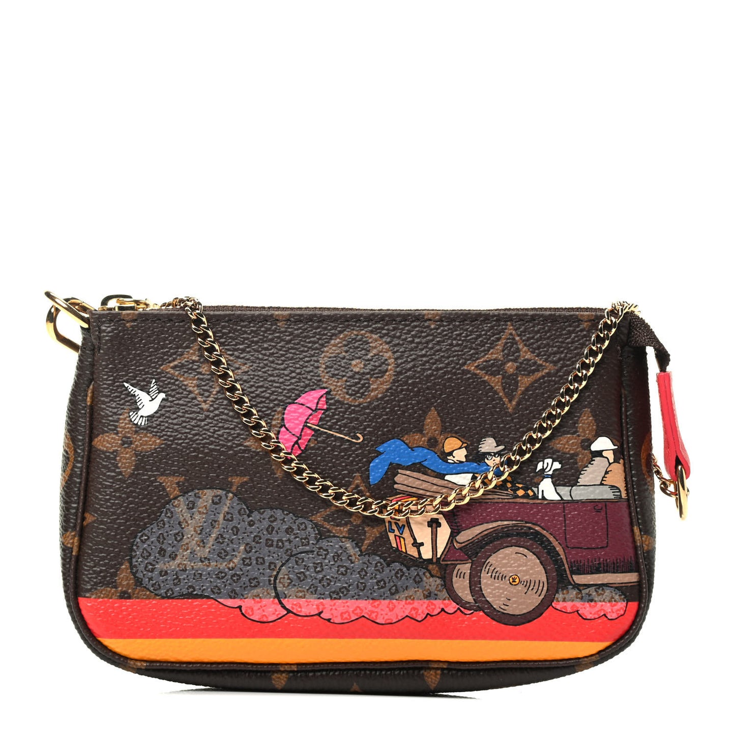 Monogram 2015 Christmas Animation Mini Pochette Accessories
