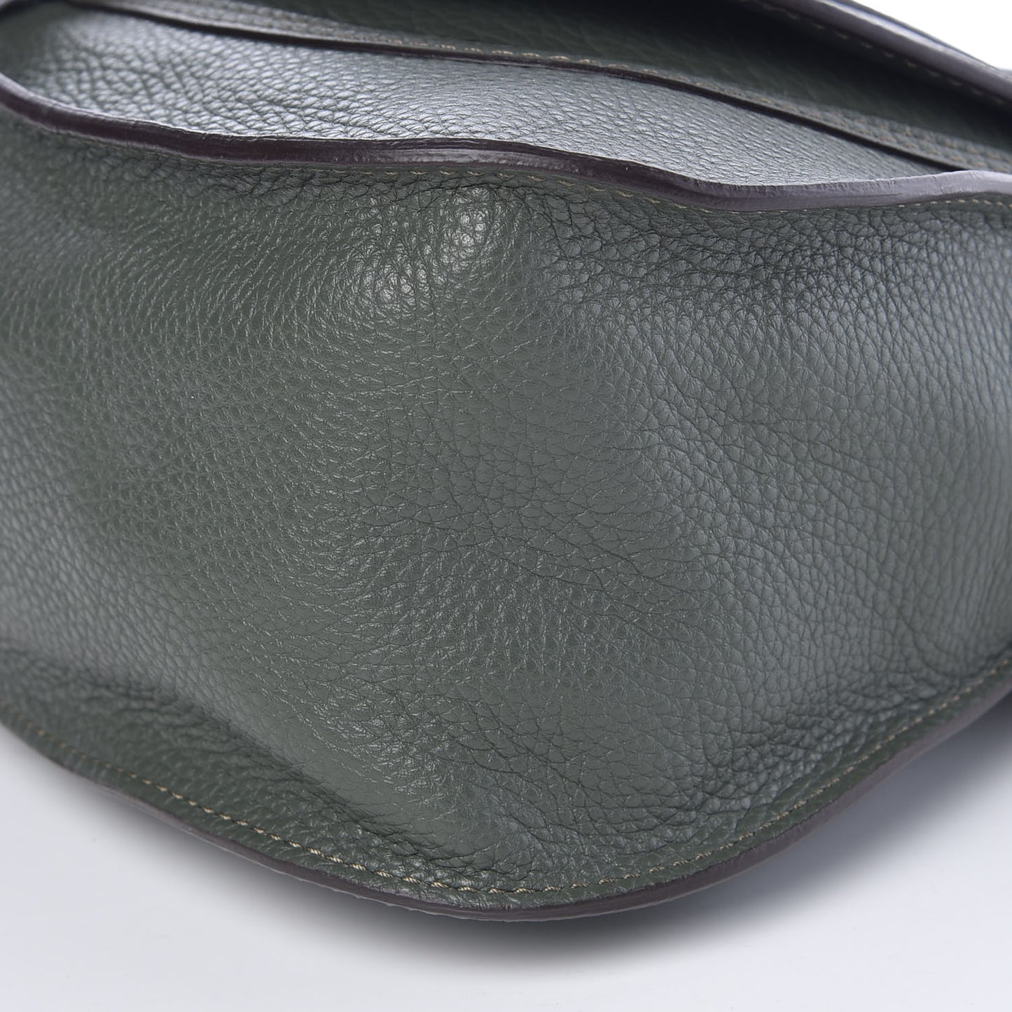 Calfskin Medium Marcie Satchel Midnight Green