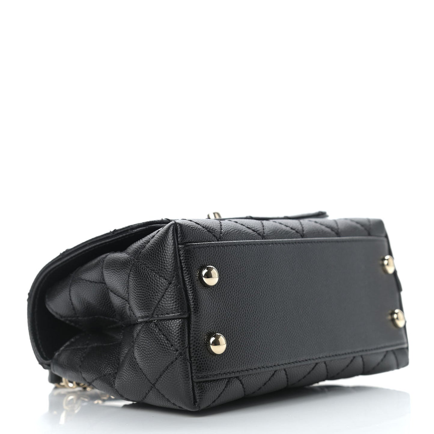 Caviar Quilted Extra Mini Coco Handle Flap Black