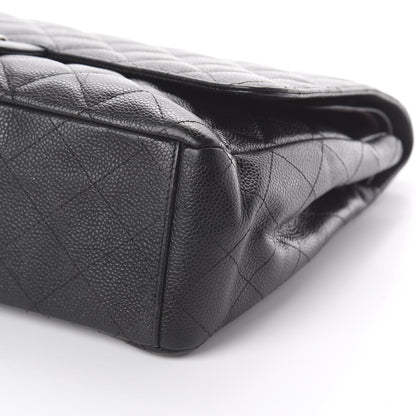 Chanel Caviar Quilted Maxi Double Flap Black 6 of 9