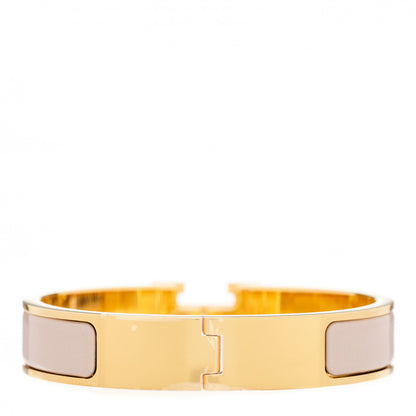 Hermes Enamel Narrow Clic Clac H Bracelet PM Marron Glace 2 of 5