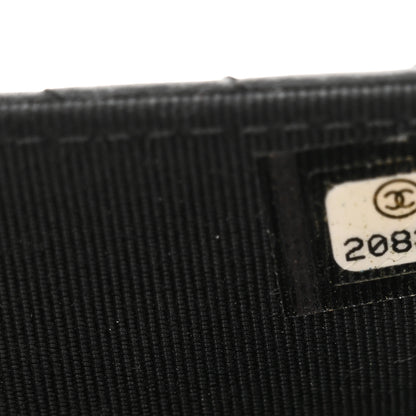 Chanel Lambskin Chevron Quilted Wallet On Chain WOC So Black 9 of 13