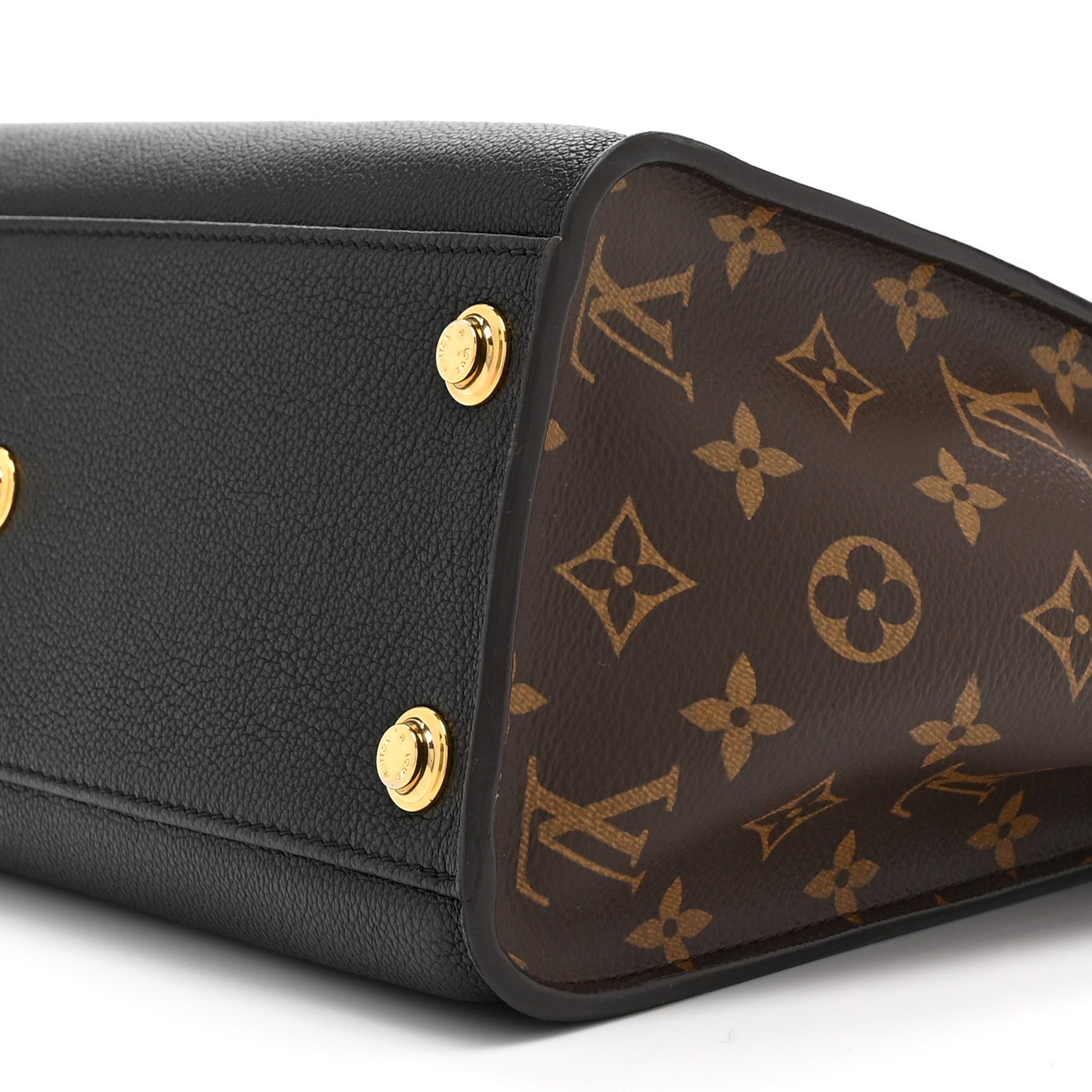 Louis Vuitton Calfskin Monogram On My Side Black 9 of 9