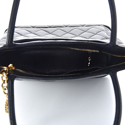 Chanel Caviar Quilted Medallion Tote Black 5 of 12