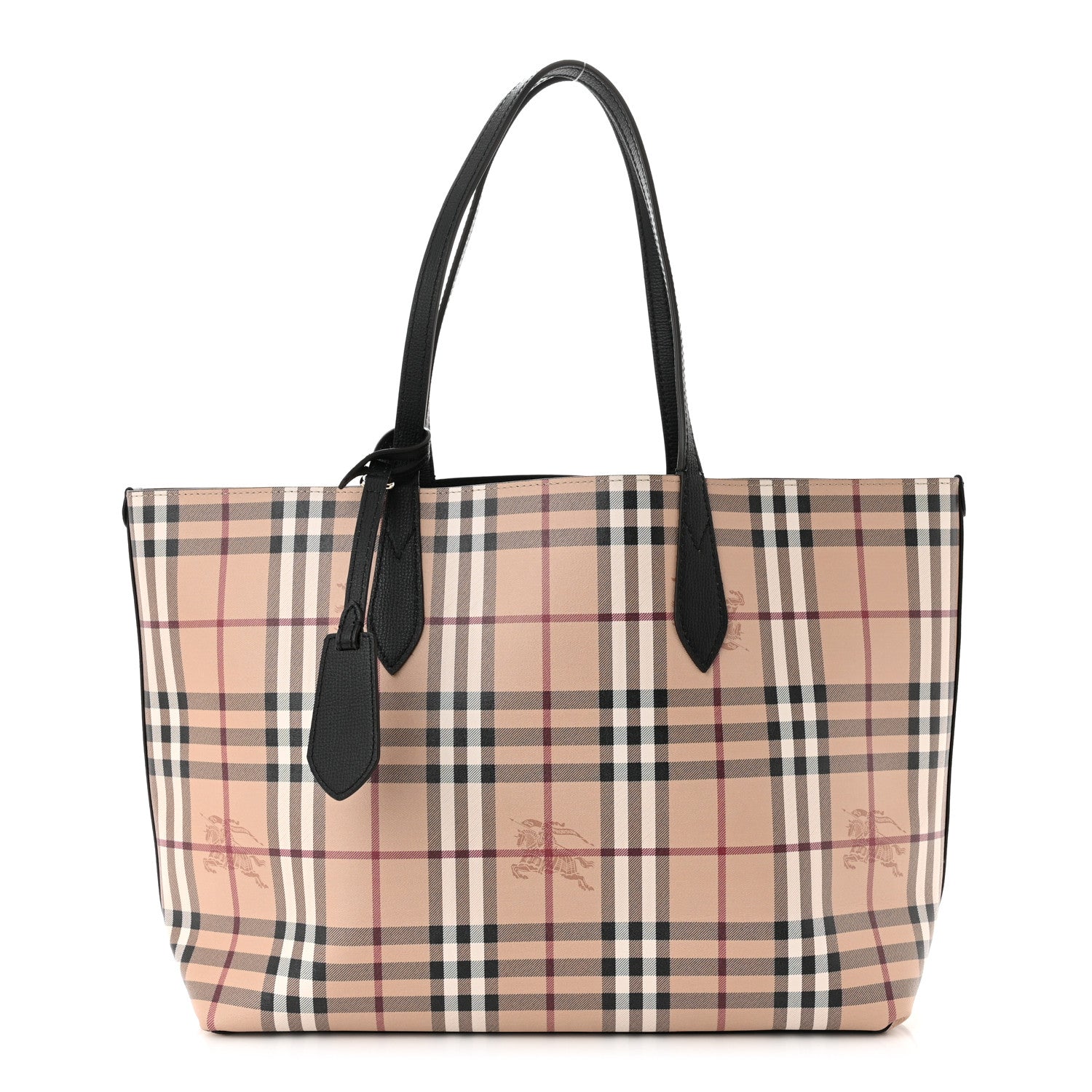 Burberry Haymarket Check Medium Reversible Tote Black 1 of 18