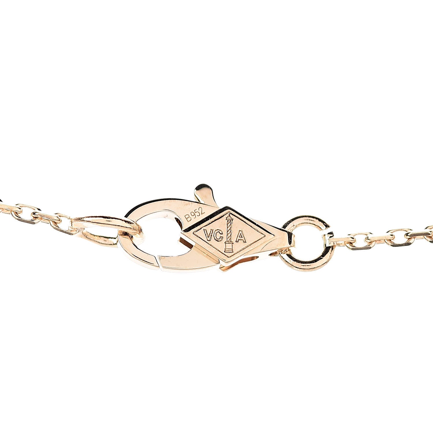 Van Cleef & Arpels 18K Yellow Gold Mother of Pearl Sweet Alhambra Pendant Necklace 5 of 6