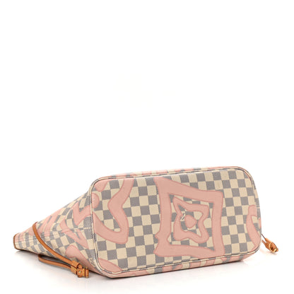Louis Vuitton Damier Azur Tahitienne Neverfull MM 4 of 13