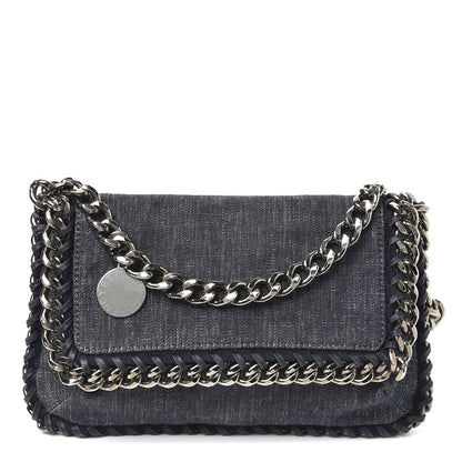 Stella McCartney Denim Falabella Clutch Blue 2 of 16