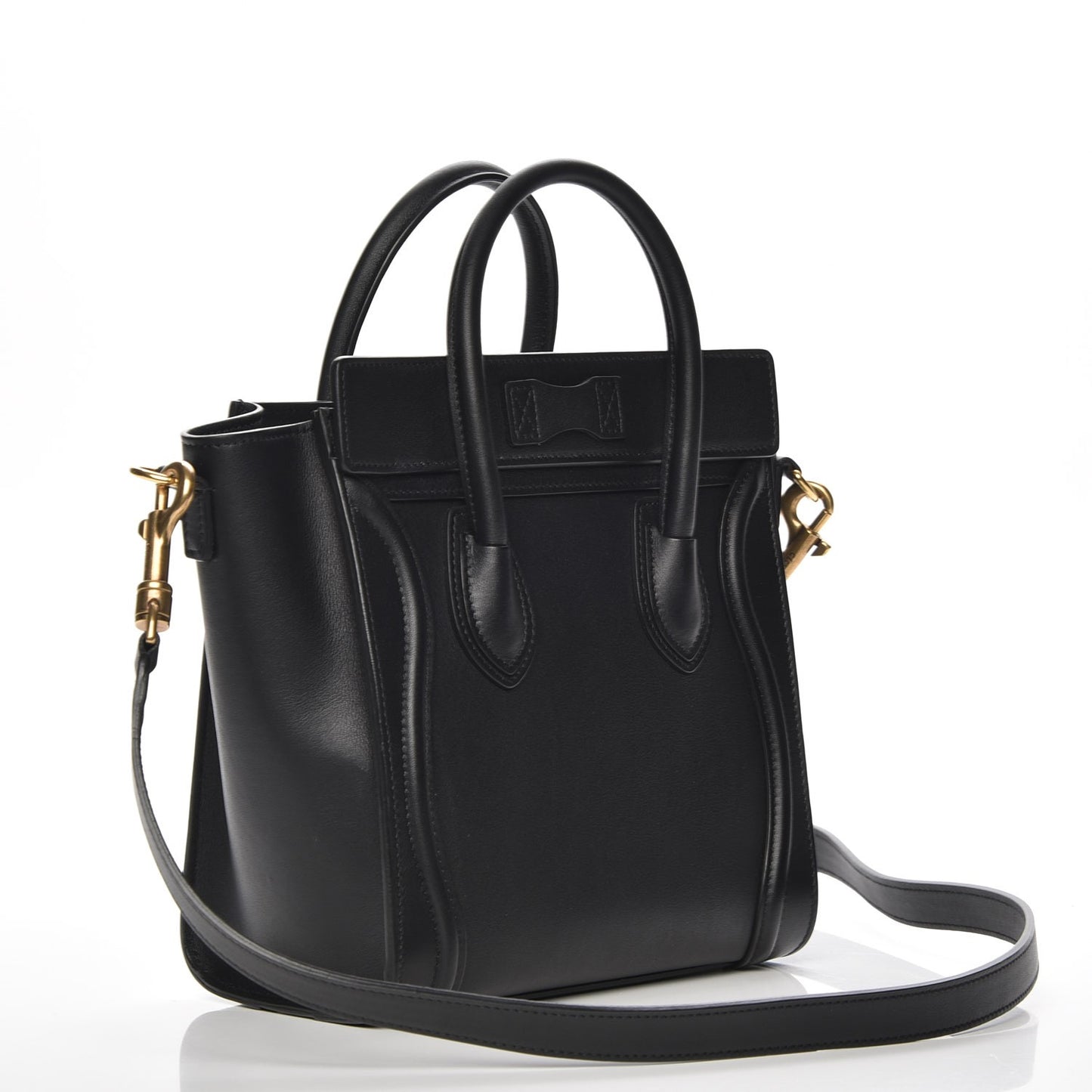 Smooth Calfskin Nano Luggage Black