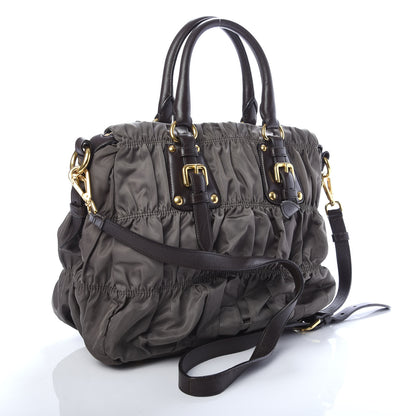 Prada Tessuto Nylon Gaufre Tote Fumo 3 of 12