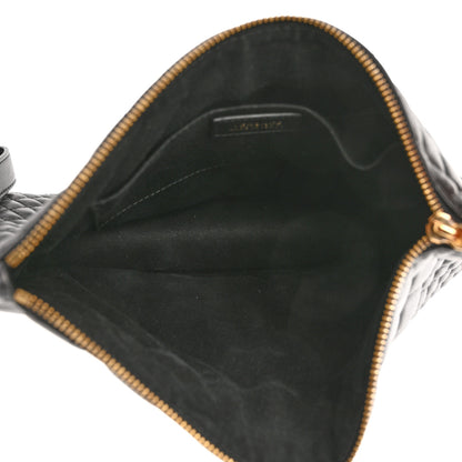 Versace Calfskin Quilted Large Tribute Icon Crossbody Pouch Black 5 of 9