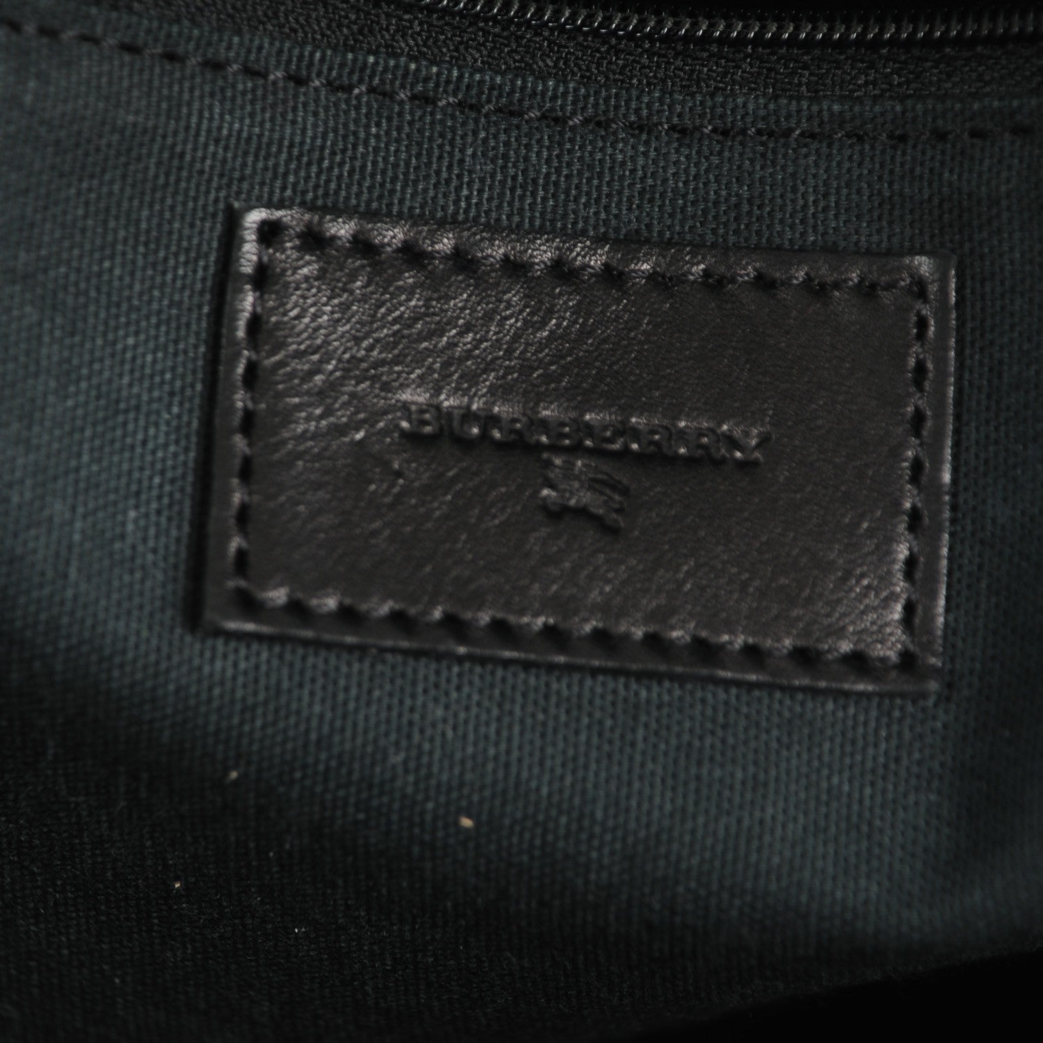 Burberry Soft Leather House Check Tote Black 6 of 8