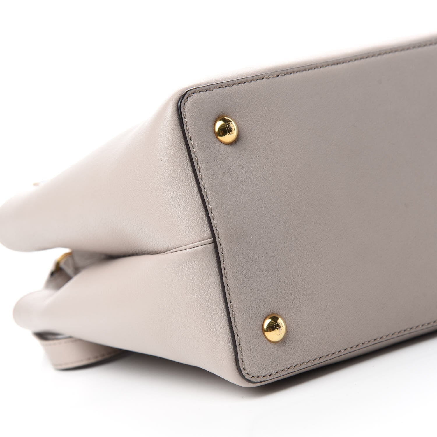 Fendi Vitello Dolce Century Petite 2Jours Tote Grigio Polvere Ciclamino 6 of 9
