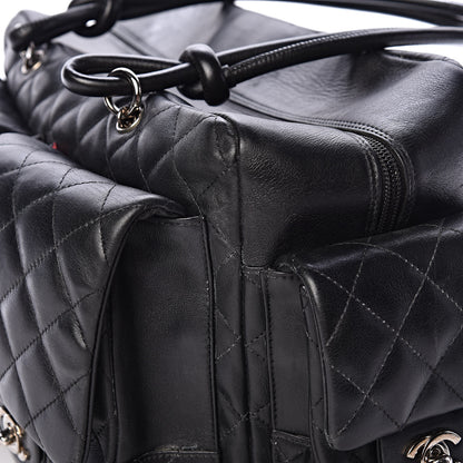 Chanel Calfskin Quilted Large Cambon Multipocket Reporter Black 20 of 24