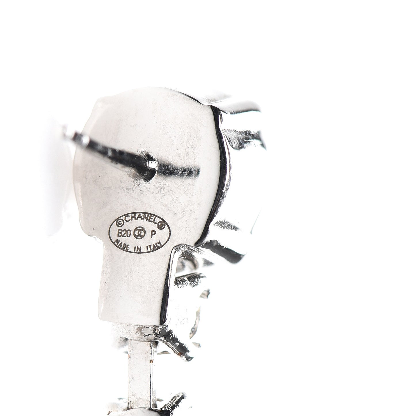 Crystal Starfall Drop CC Earrings Silver