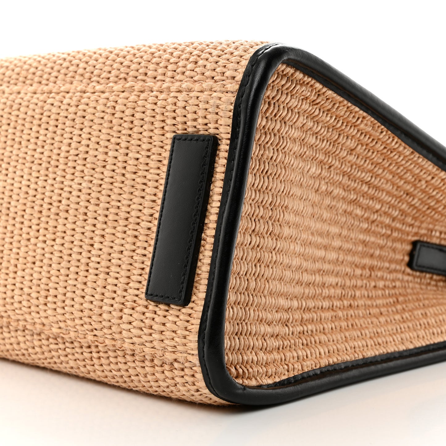 Raffia Studded La Medusa Tote Beige