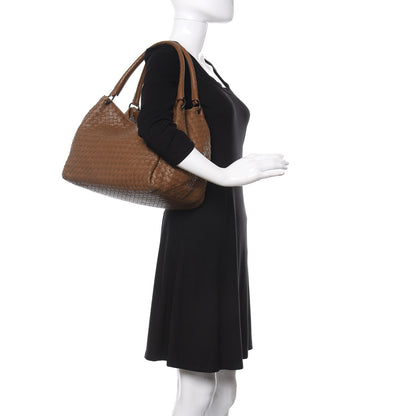 Bottega Veneta Nappa Intrecciato Parachute Bag Brown 2 of 11