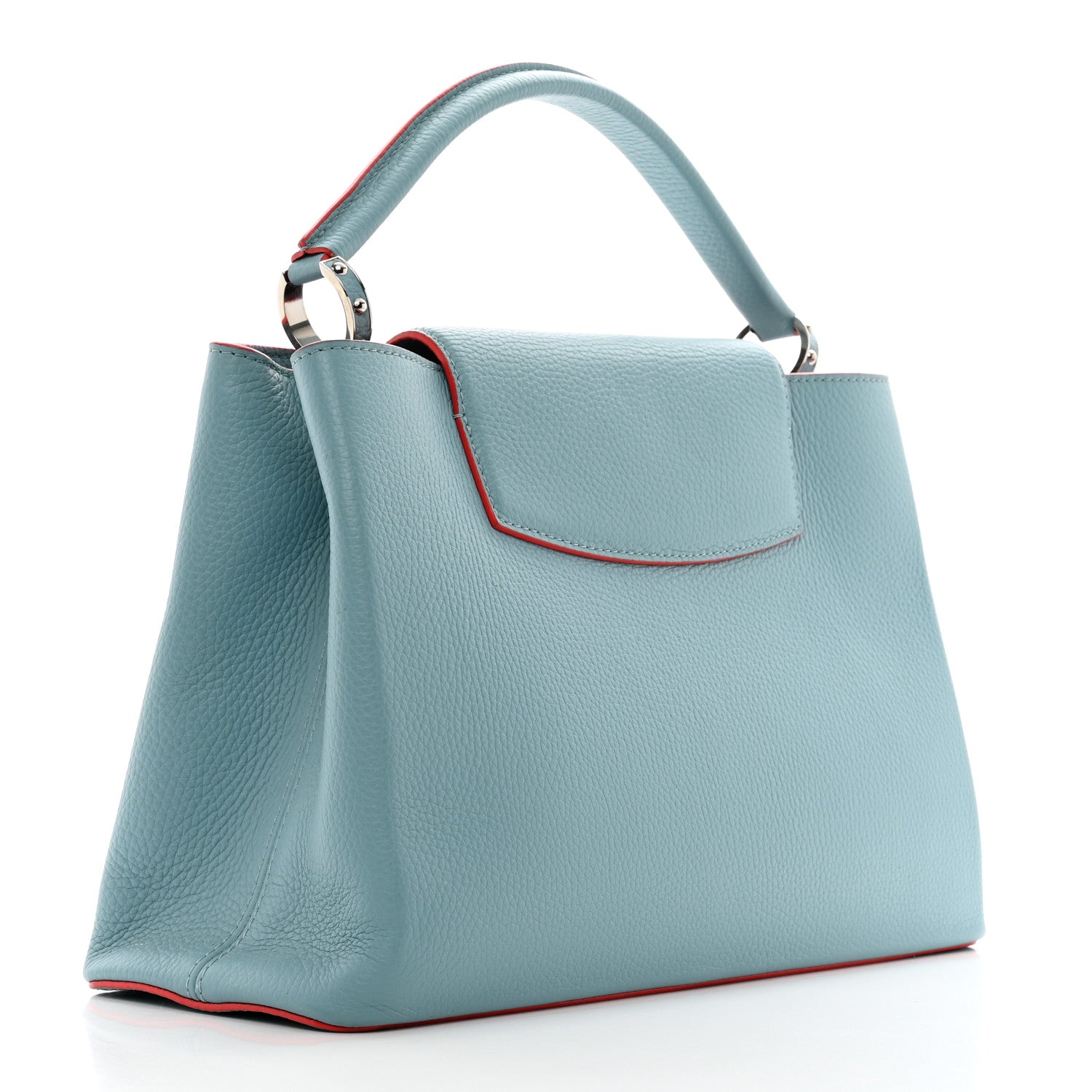 Louis Vuitton Taurillon Capucines GM Ciel Rubis 3 of 10
