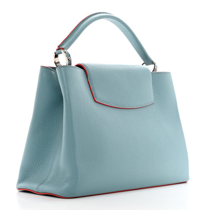 Louis Vuitton Taurillon Capucines GM Ciel Rubis 3 of 10