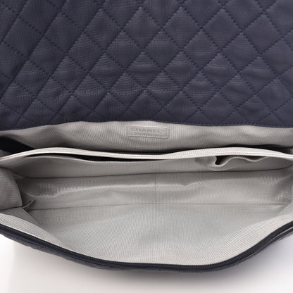 Chanel Calfskin Quilted XXL Travel Flap Bag Navy 7 of 11