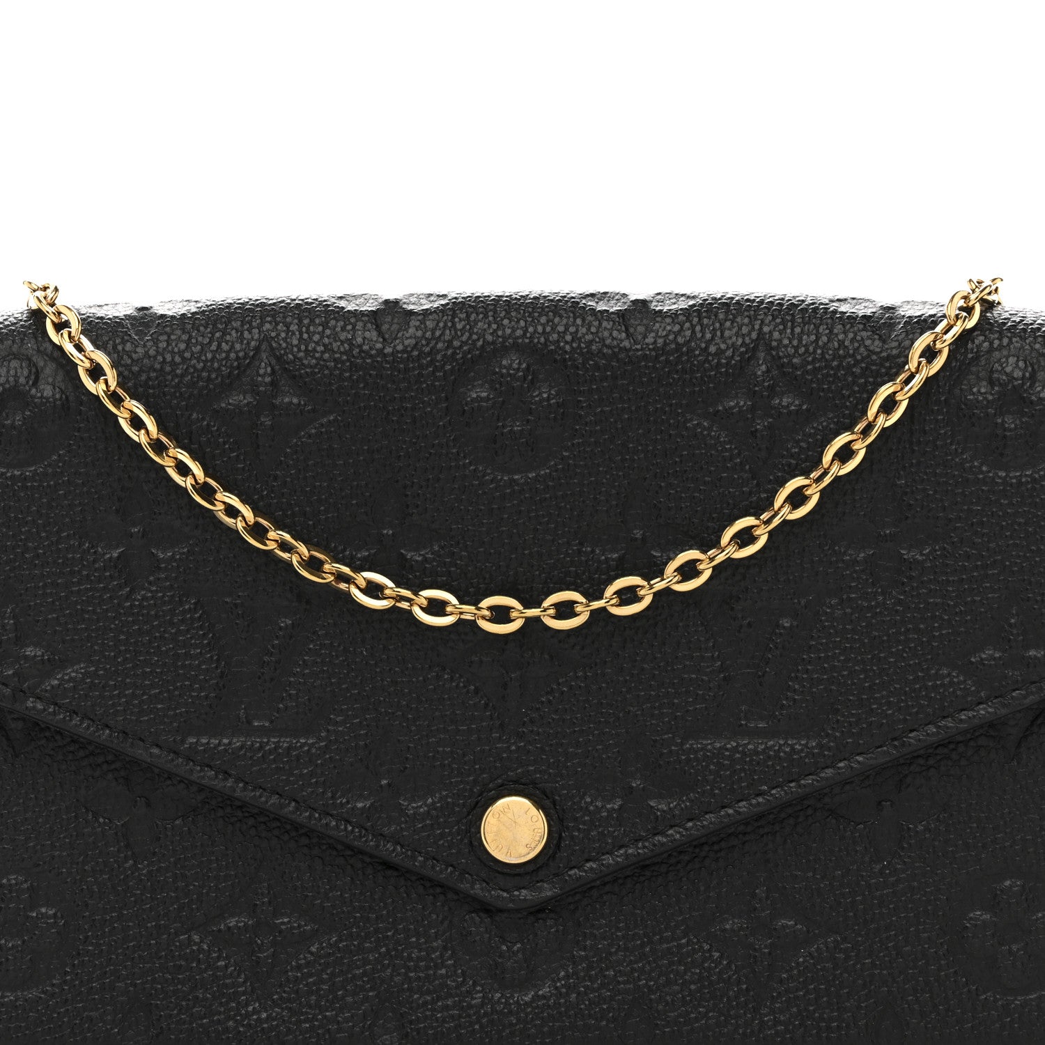 Louis Vuitton Empreinte Pochette Felicie Chain Wallet Black 7 of 13