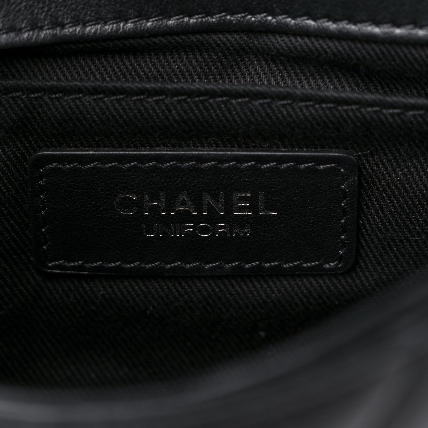 Chanel Calfskin Quilted CC Uniform Flap Belt Bag Black 6 of 11