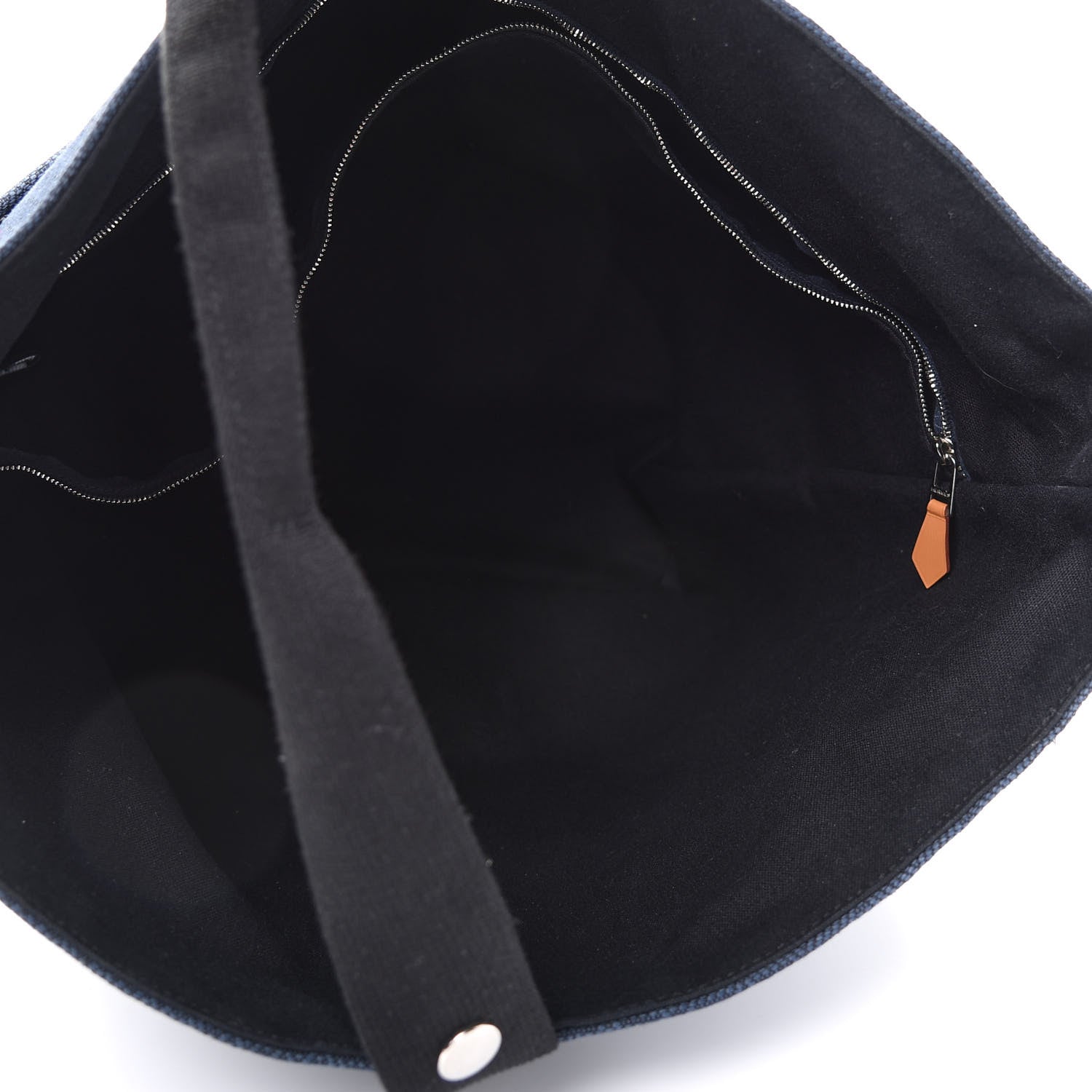 Hermes Cotton Canvas Sac De Plage GM Bleu Indigo 5 of 9