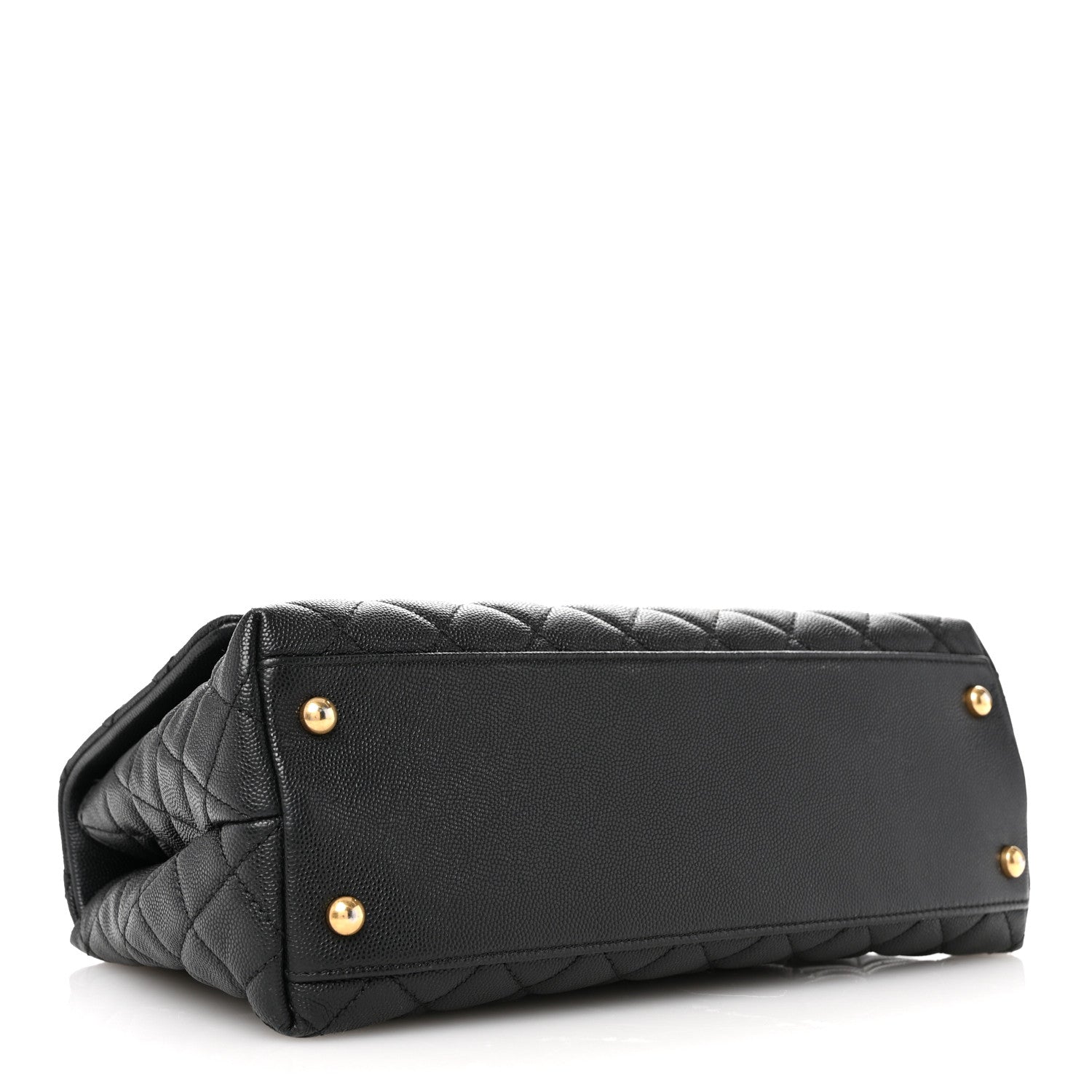 Chanel Caviar Quilted Small Coco Handle Flap Black 4 of 12