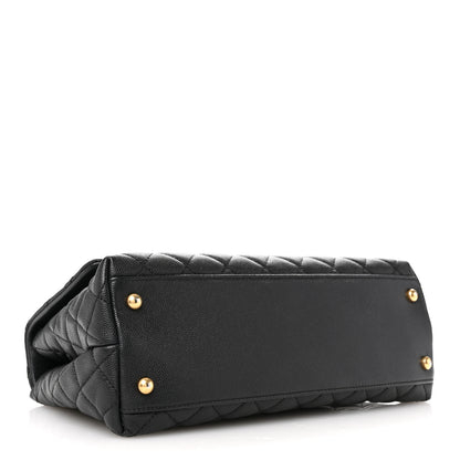 Chanel Caviar Quilted Small Coco Handle Flap Black 4 of 12