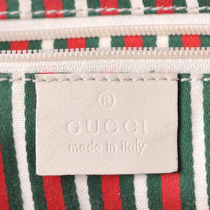 Gucci Monogram Medium New Britt Half Moon Hobo White 6 of 8