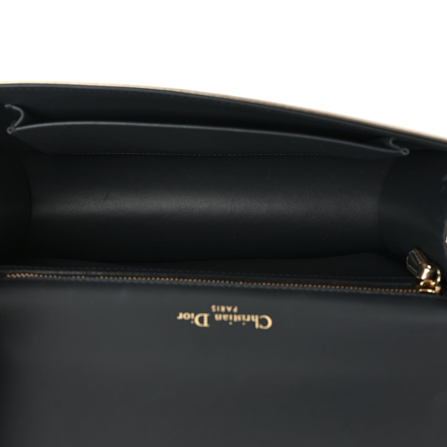 Christian Dior Metallic Patent Micro-Cannage Medium Diorama Flap Bag Gold 5 of 16