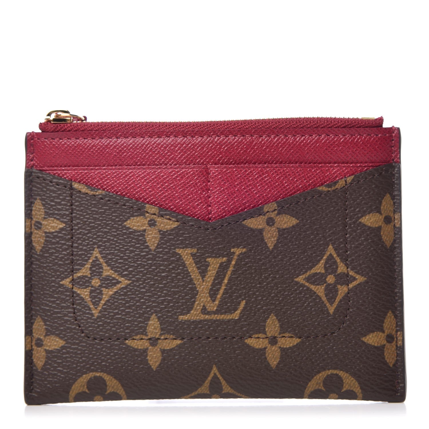 Louis Vuitton Monogram Zipped Card Holder Fuchsia 1 of 9