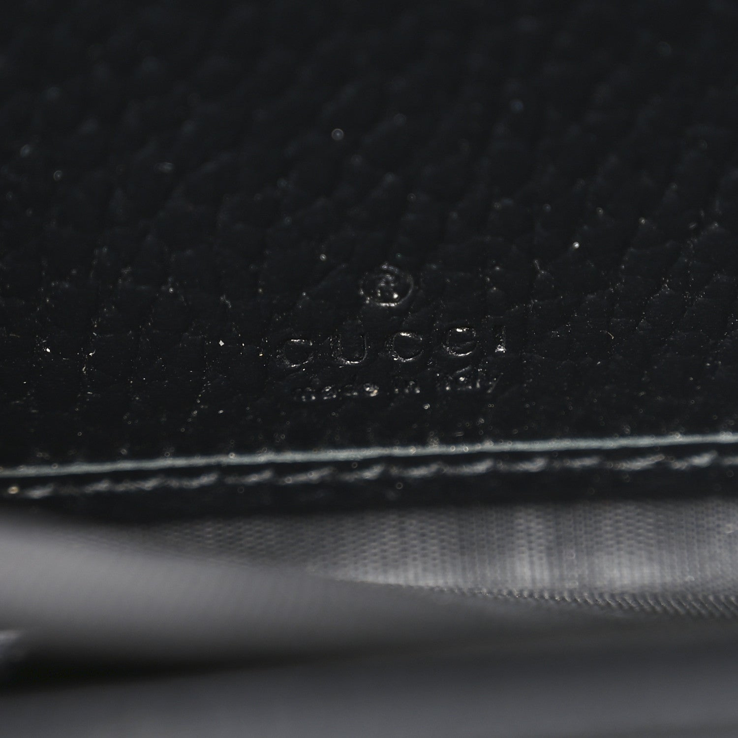 Gucci Dollar Calfskin GG Supreme Monogram GG Marmont Zip Around Wallet Black Beige Ebony 6 of 7