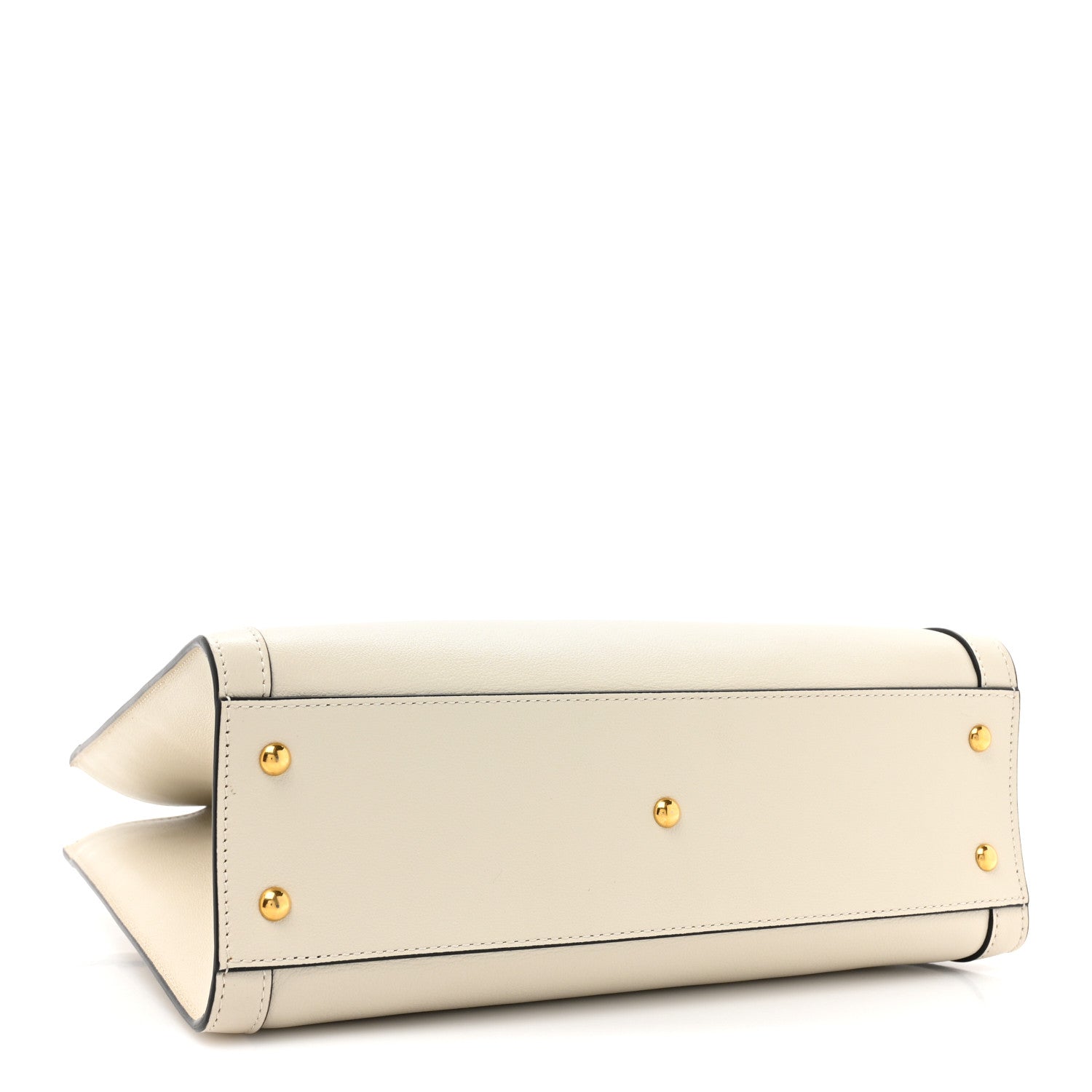 Gucci Wonka Grain Calfskin Small Diana Tote Bag Mystic White Cuir 4 of 9