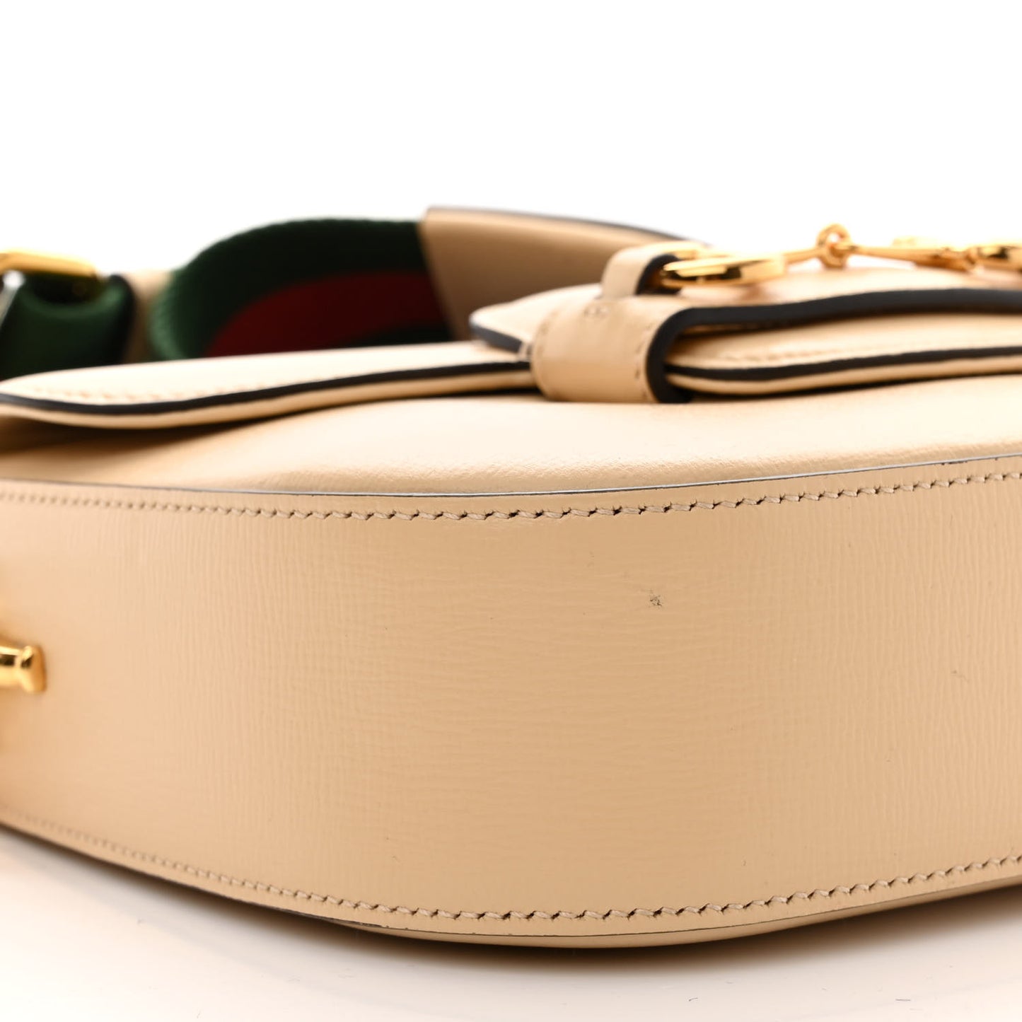 Azalea Calfskin Web Mini Horsebit 1955 Shoulder Bag Bubble Tea