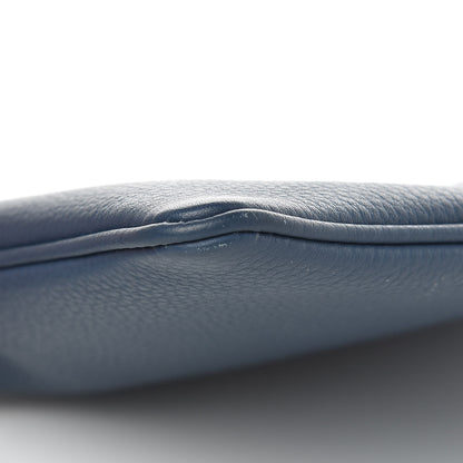 Christian Dior Grained Calfskin Homme Zip Pouch Navy Blue 8 of 10