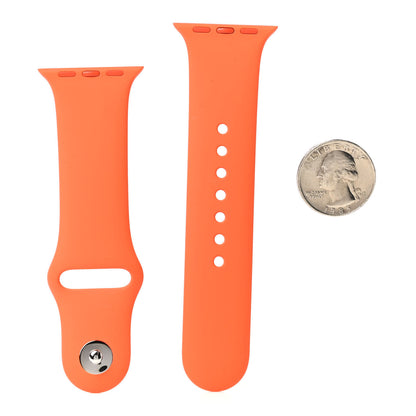 Hermes Silicone 41mm Apple Sports Watch Single Tour Band Orange 2 of 5