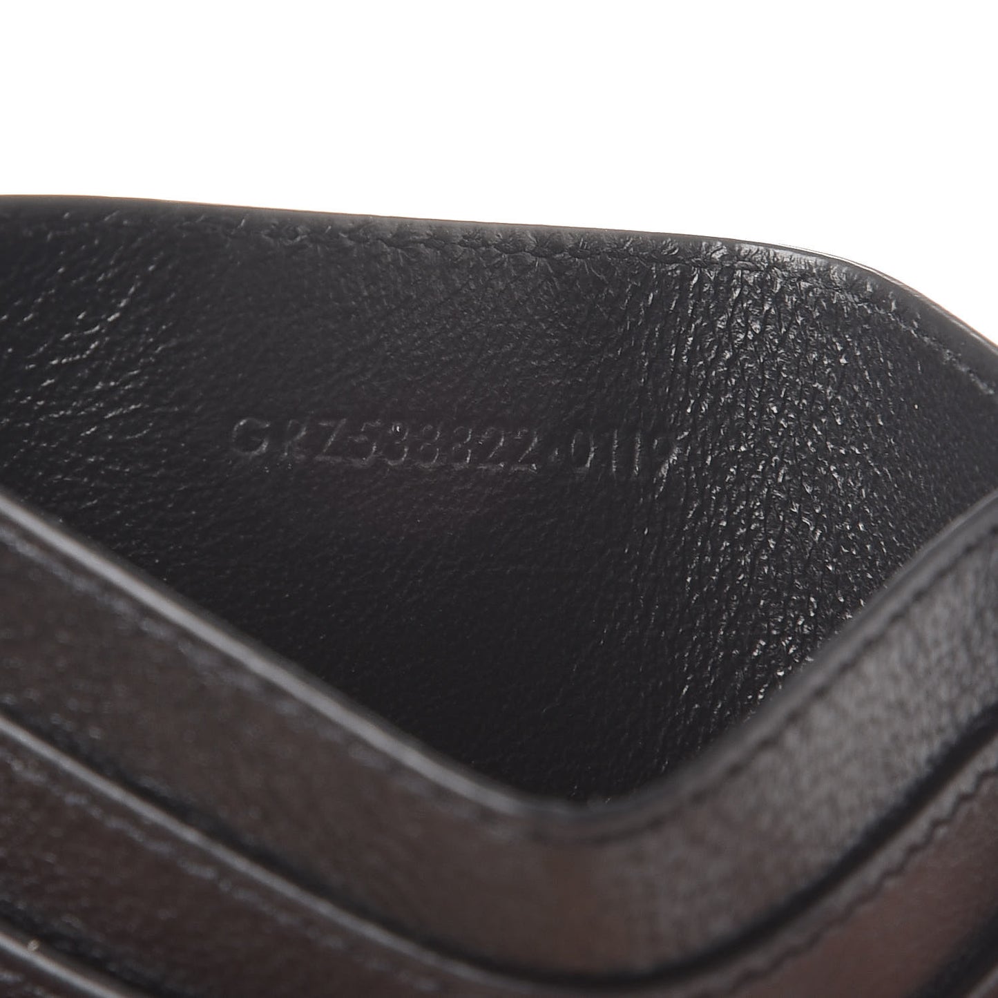 Calfskin Paisley Studded Monogram Credit Card Case Black