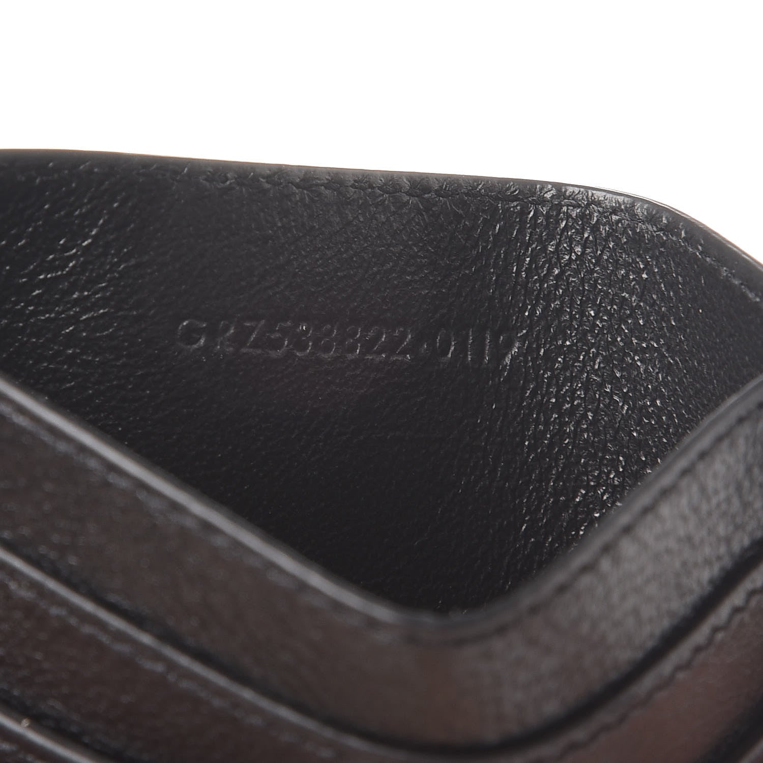 Saint Laurent Calfskin Paisley Studded Monogram Credit Card Case Black 7 of 9