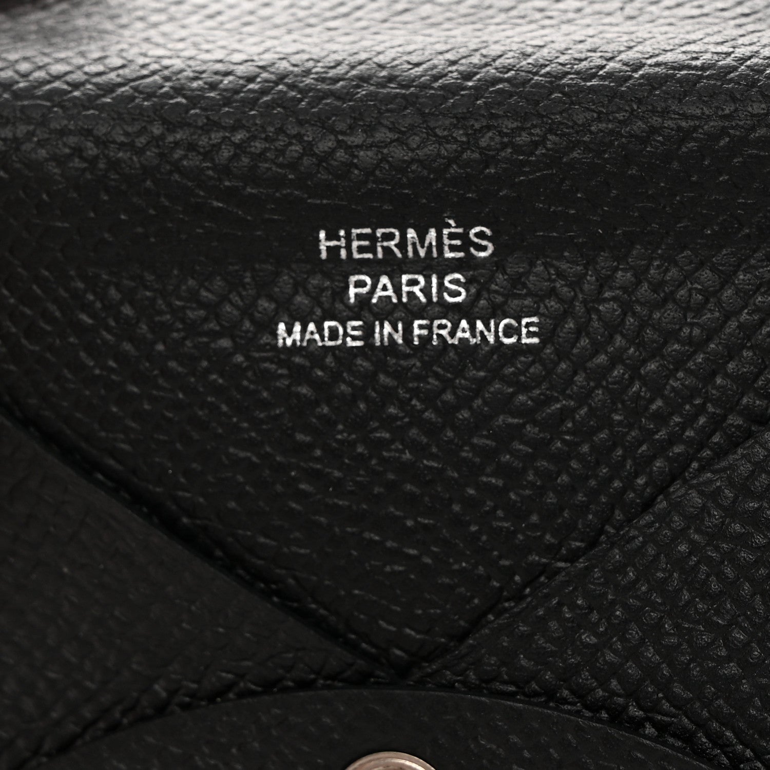 Hermes Epsom Calvi Card Case Black 6 of 8