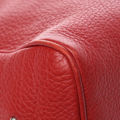 Prada Vitello Daino Shoulder Bag Rosso 12 of 13