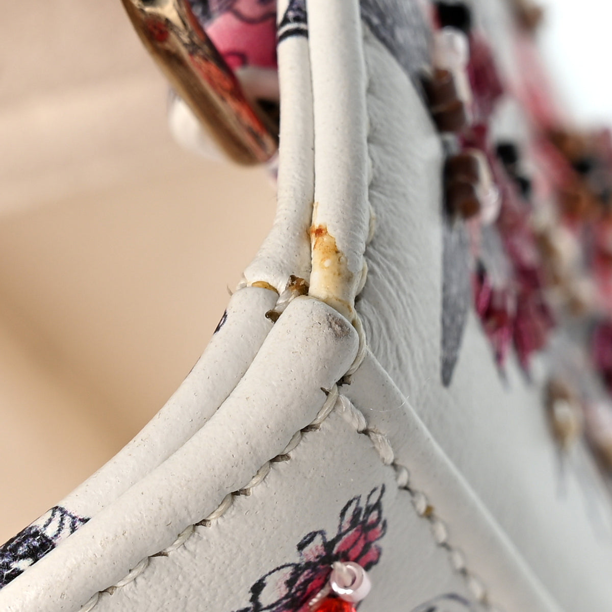 Christian Dior Calfskin Embroidered Butterfly Printed Lady D-Joy Multicolor 12 of 12