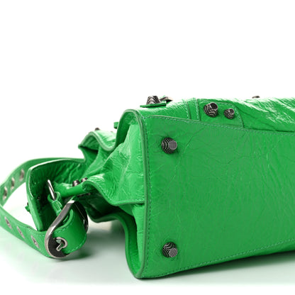 Balenciaga Agneau Arena Small Neo Cagole City Handbag  Vivid Green 10 of 11