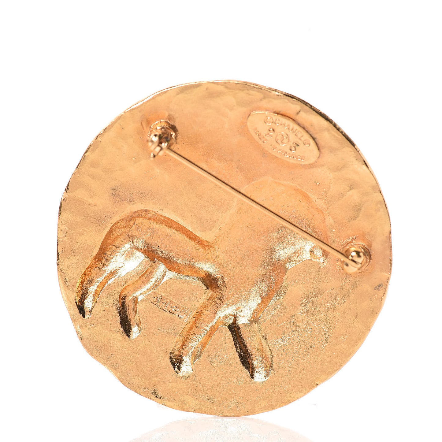 CC Lion Brooch Gold