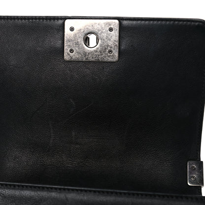 Chanel Calfskin Double Stitch Small Boy Flap Black 10 of 17